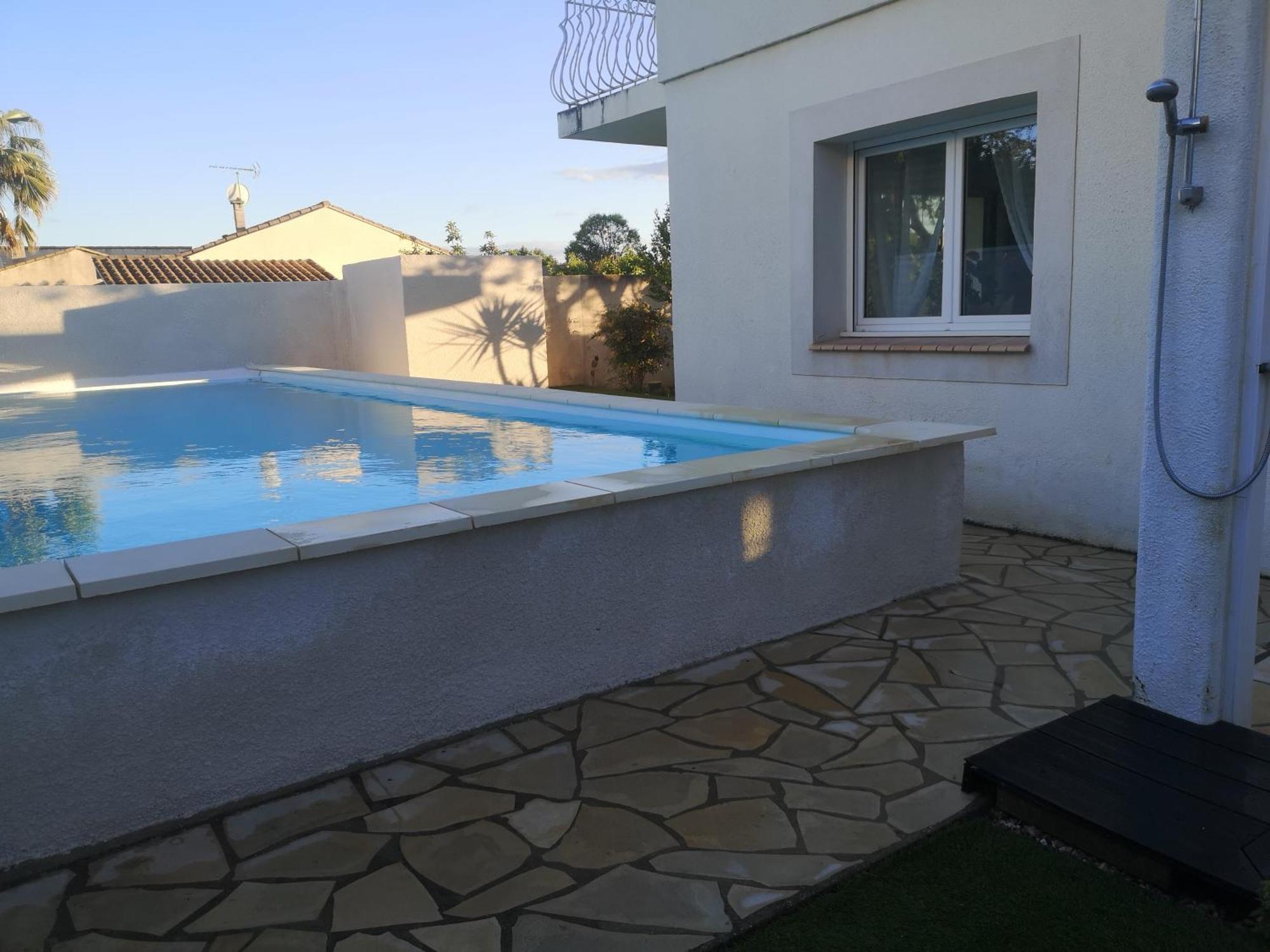 Appartement Dans Villa Avec Piscine Et Jardin Marguerittes Extérieur photo